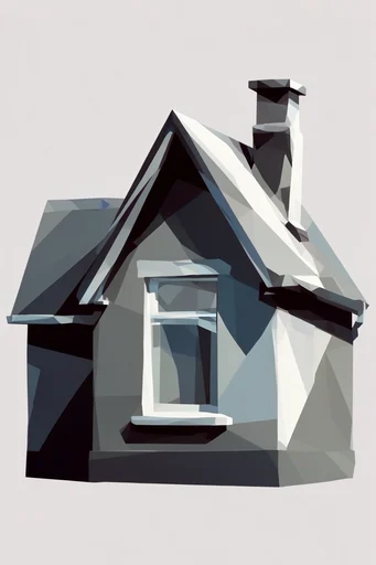Sculptural Angular Portraits style AI image example 4
