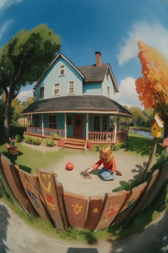 Dynamic Fisheye Action style AI image example 4
