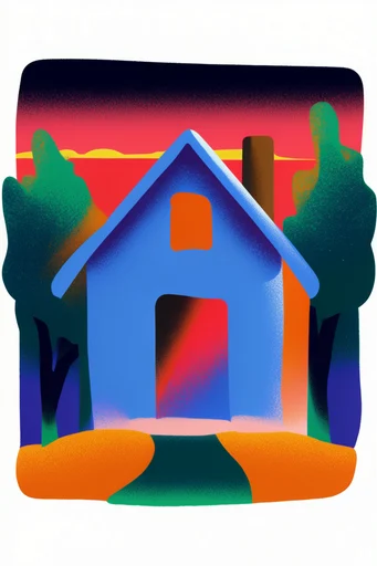 Textured Vibrant Fauvism style AI image example 4