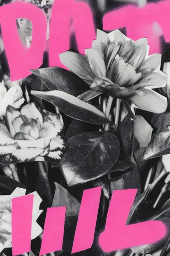 Gritty Neon Punk style reference image — risograph grain