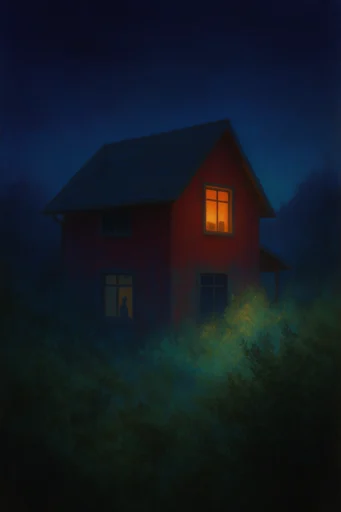 Nocturnal Surrealist Chiaroscuro style reference image — surrealist dreamscape