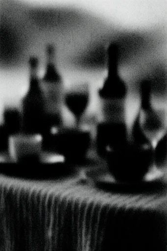 Ethereal Monochrome Abstraction style reference image — monochromatic