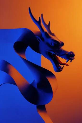Chromatic Neon Noir style reference image — high-contrast studio lighting