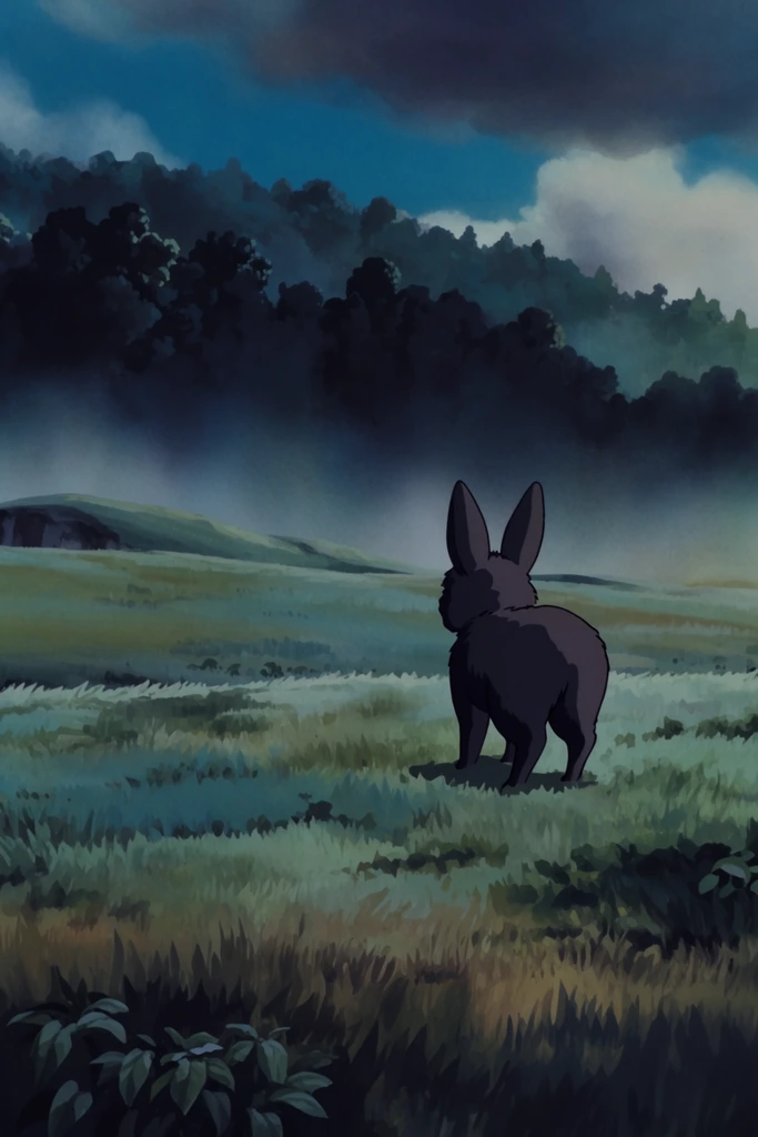 Melancholic Folklore Animation style AI image example 3
