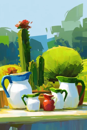 Geometric Adventure Landscapes style reference image — geometric vector illustration