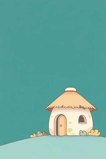 Minimalist Mint Whimsy style AI image example 4