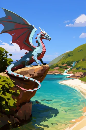 Vibrant Painterly Landscapes style reference image — vibrant color palette
