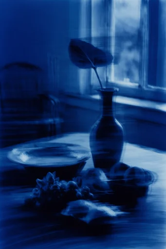 Monochromatic Ethereal Motion style reference image — long exposure motion blur