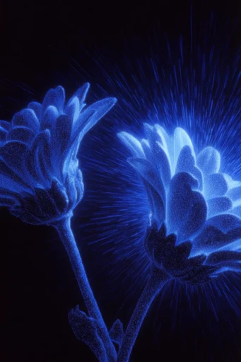 Electric Noir Resonance style reference image — heavy film grain
