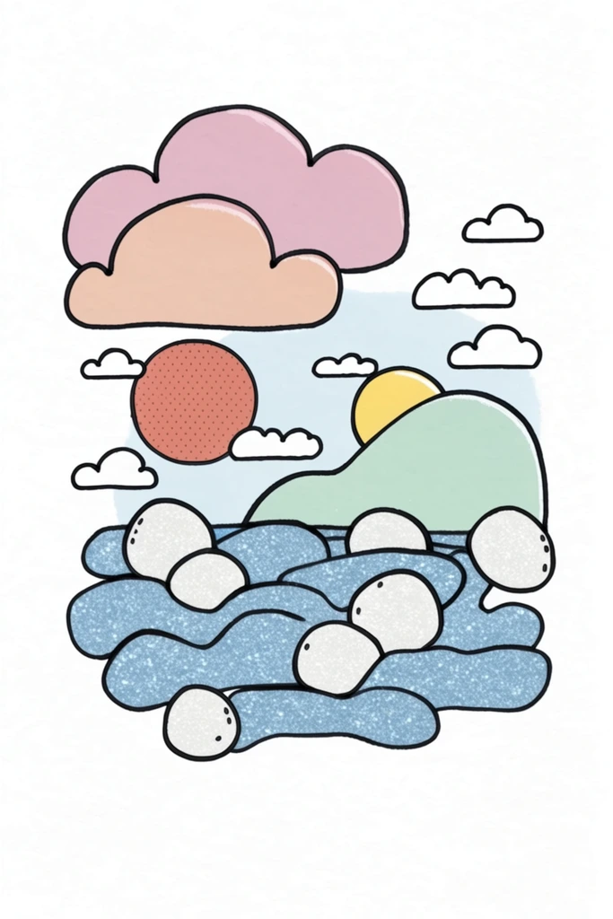 Muted Graphic Retro-Ink style AI image example 2