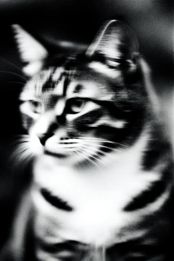 Spectral Kinetic Noir style reference image — lo-fi analog texture