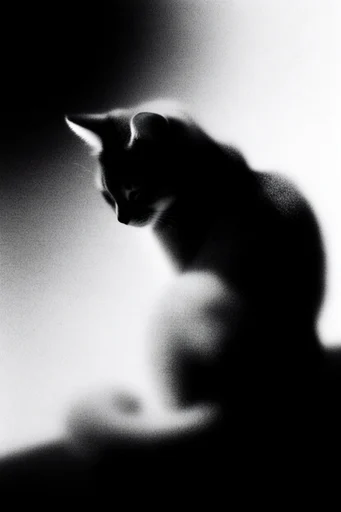Ethereal Grain Noir style reference image — lo-fi analog aesthetic
