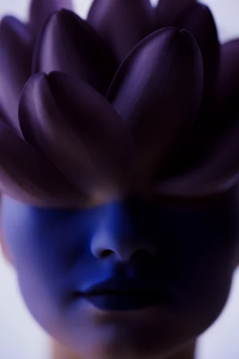 Avant-Garde Cobalt Minimalism style reference image — moody desaturated palette