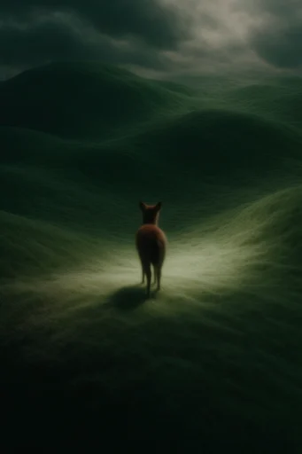 Velvet Surreal Landscapes style reference image — minimalist composition