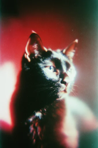 Spectral Analog Noir style reference image — glowing light halation