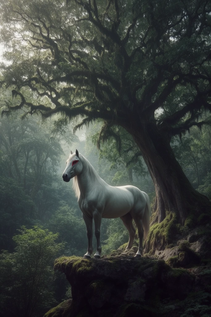 Misty Primeval Gothic style AI image example 3