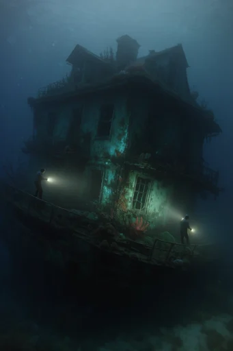 Cinematic Atmospheric Decay style AI image example 4