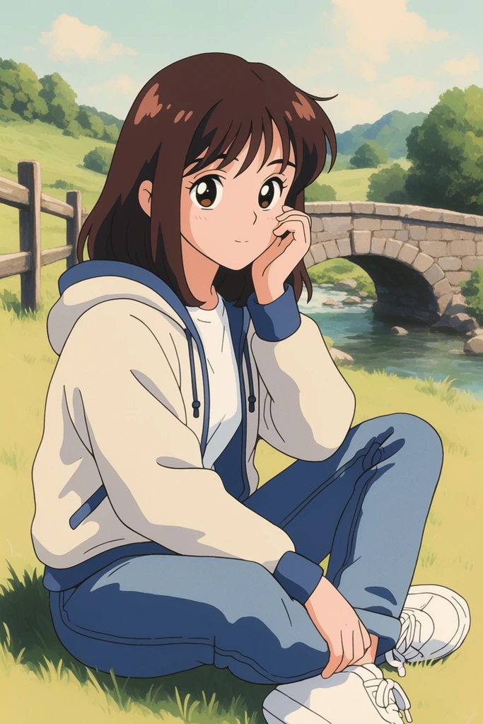 Nostalgic Anime Blueprint style AI image example 2
