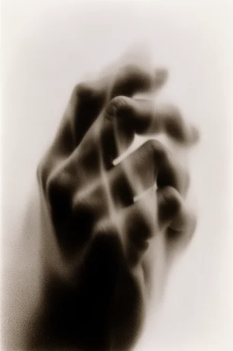 Atmospheric Monochromatic Noir style reference image — soft focus blur
