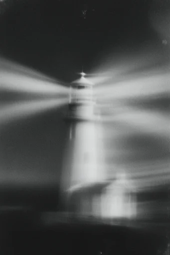 Haunting Kinetic Monochrome style reference image — ghostly silhouette