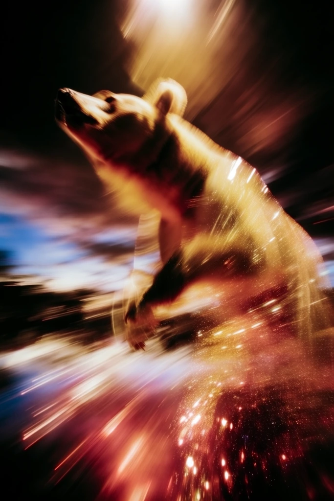 Luminous Kinetic Dreamwave style AI image example 3