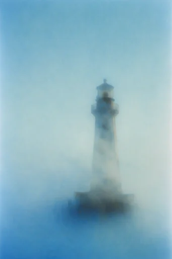 Ethereal Indigo Minimalism style reference image — ethereal blue fog