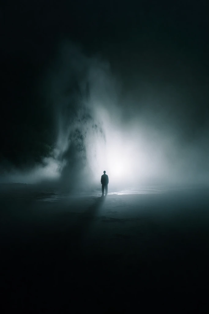 Cinematic Nocturnal Minimalism style AI image example 2