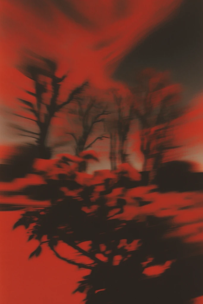 Crimson Nocturnal Blur style AI image example 2
