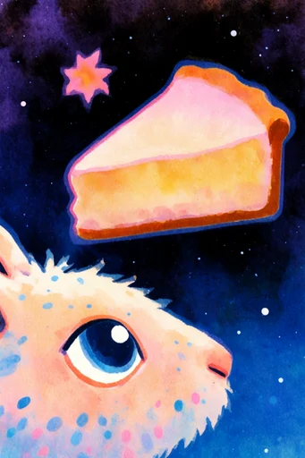Neon Nocturnal Illustrative style reference image — surreal cosmic influence