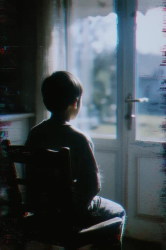 Analog Glitch Noir style reference image — analog glitch art