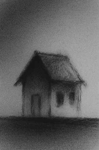 Gritty Monochrome Abstraction style AI image example 4