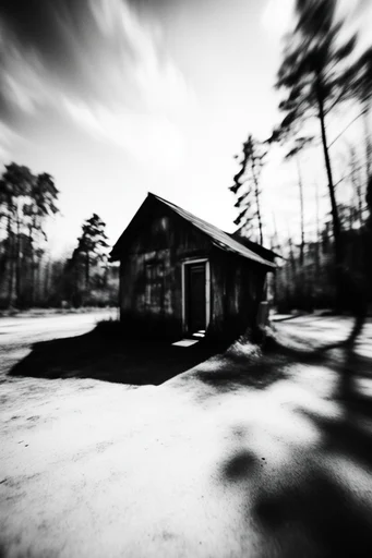 Cinematic Monochrome Noir style AI image example 4