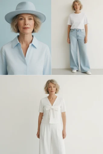 Refined Minimalist Pastel style reference image — high-end lookbook aesthetic