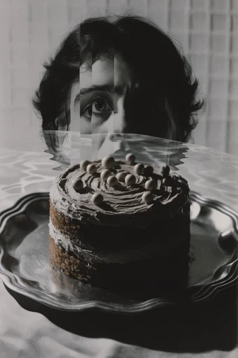 Fractured Monochrome Surrealism style reference image — experimental analog aesthetic