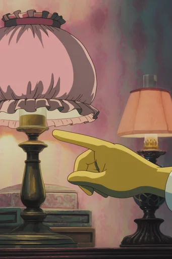 Nostalgic Hand-Drawn Anime style reference image — hand-painted background