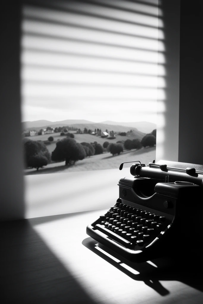 Graphic Chiaroscuro Minimalism style AI image example 2