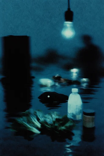 Cinematic Nocturnal Minimalism style reference image — solitary silhouette