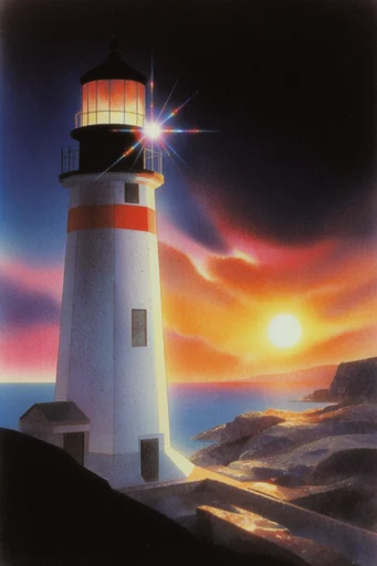Analog Cosmic Surrealism style reference image — airbrush illustration