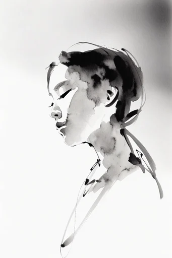 Expressive Ink Minimalism style reference image — minimalist composition