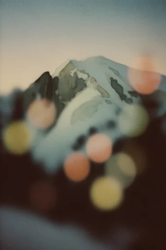 Ethereal Analog Melancholy style reference image — analog film grain