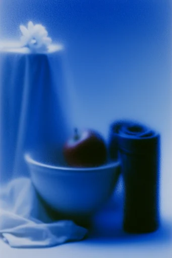 Spectral Cobalt Nocturne style reference image — soft focus silhouette