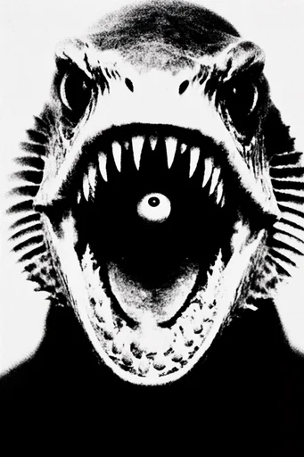 Gritty Monochromatic Zine style reference image — gritty xerox aesthetic