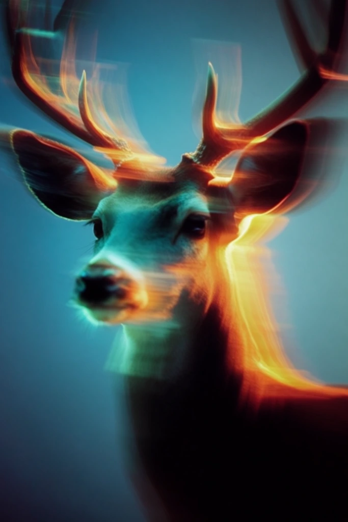 Kinetic Neon Glitch style AI image example 3