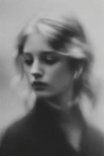 Ethereal Monochrome Noir style reference image — high-contrast noir