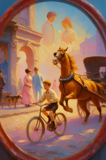 Luminous Impasto Mythos style reference image — thick impasto oil painting