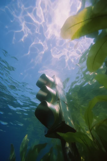 Luminous Submerged Etherealism style reference image — looking up to surface