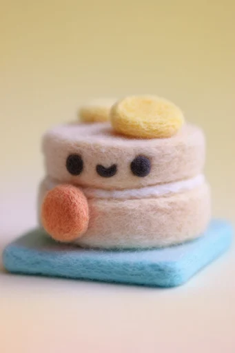 Tactile Whimsical Minimalism style reference image — fuzzy plush aesthetic