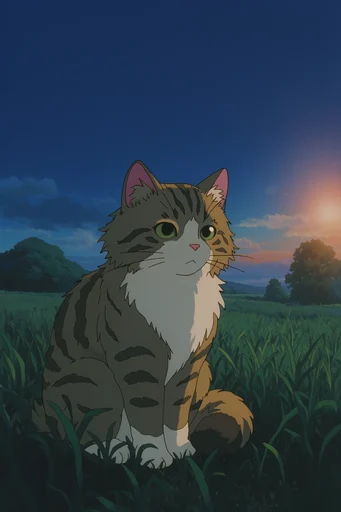 Nostalgic Retro Anime style reference image — soft natural lighting