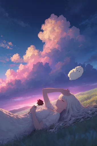 Nostalgic Twilight Surrealism style reference image — twilight color palette