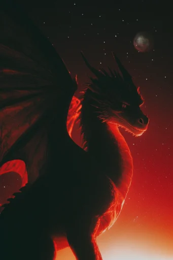 Cinematic Crimson Nocturne style reference image — deep shadows